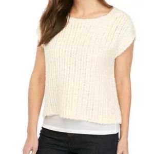 NWT Eileen Fisher Soft Cotten Eyelash Top